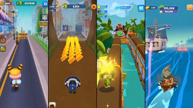 Talking Tom Time Rush vs Tom Gold Run vs Cat Runner vs Tom Hero Dash Android Gameplay смотреть онлайн