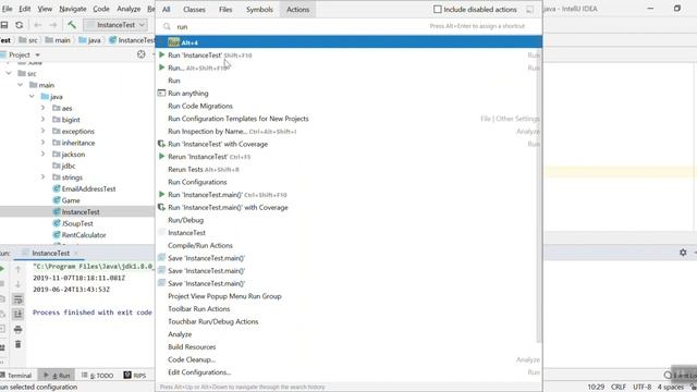 IntelliJ Shortcuts : Find Action смотреть онлайн