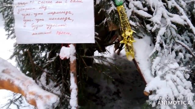 Выпал снег. Новая сказка в предновогоднем лесу. смотреть онлайн