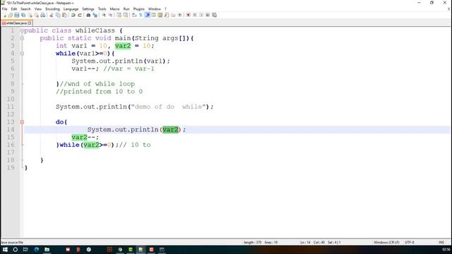 Java - All about While and do while loop смотреть онлайн