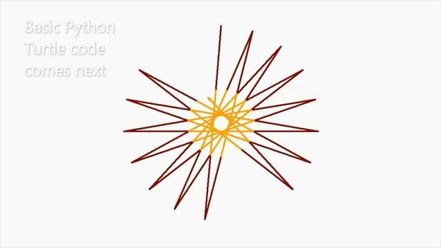 Simple Python Turtle Graphic and Code: N-Point Star смотреть онлайн