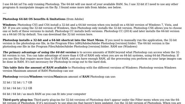 Any point in installing both 32 and 64 bit versions of Photoshop? (3 Solutions!!) смотреть онлайн