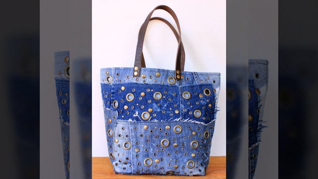very stylish recycling Denim jeans bag hand made craft ideas 👜 смотреть онлайн