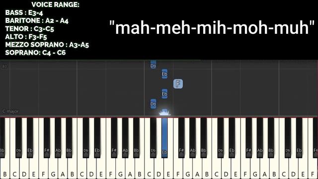 Piano And Vocal Exercise
