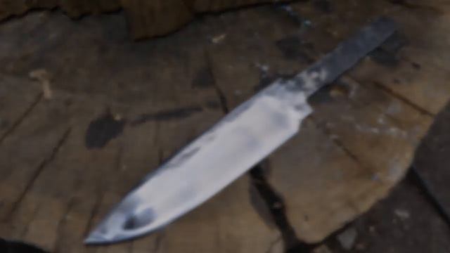 кованный нож на заказ из шх 15 forged knife смотреть онлайн