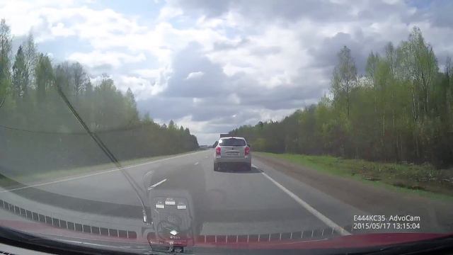Вологда  - Череповец.  Вся трасса. ч. 4_5 (timelapse 3.0x)
