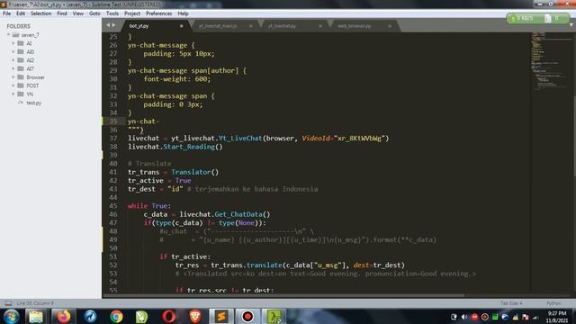 YT Live Chat Translator ( #2 ) || Python Selenium смотреть онлайн