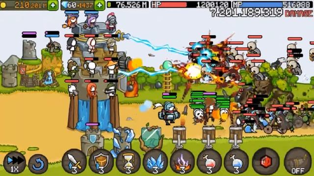 Grow Castle - Hell mode fire build 22.5kkk damage top 28* (Файр билд для прохождения ада) смотреть онлайн
