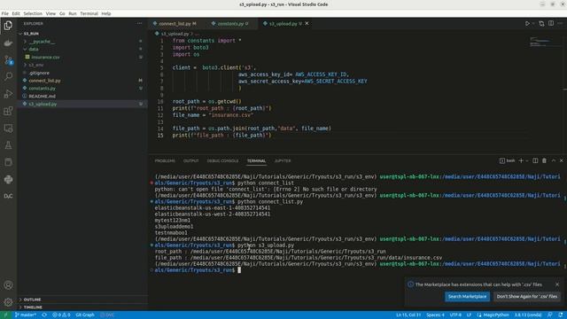 AWS S3 bucket | Upload file using python programming language and boto3 смотреть онлайн