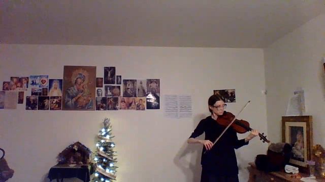 Anna Stafford's violin lessons 2/3; Happy St. Sabas feast day смотреть онлайн