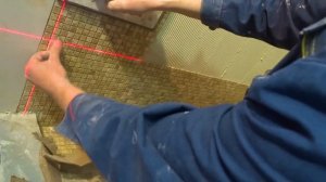 Душевая из мозаики и керамогранита своими руками.