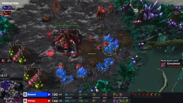 Basset Vs Vanya : дуэль лучших российских зергов в StarCraft 2