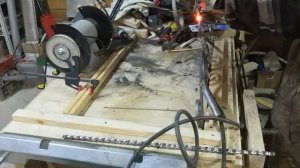 Варим ограждение на банную печь