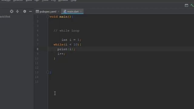 16 while loop in Dart смотреть онлайн