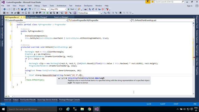 C# Tutorial - Custom Progress Bar with Percentage C#.Net Winforms Application | FoxLearn смотреть онлайн