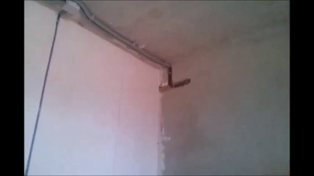 Прокладка электропроводки в гофре по потолку. смотреть онлайн