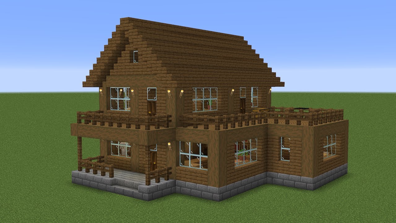 Майнкрафт - Как построить еловый деревянный дом. Minecraft