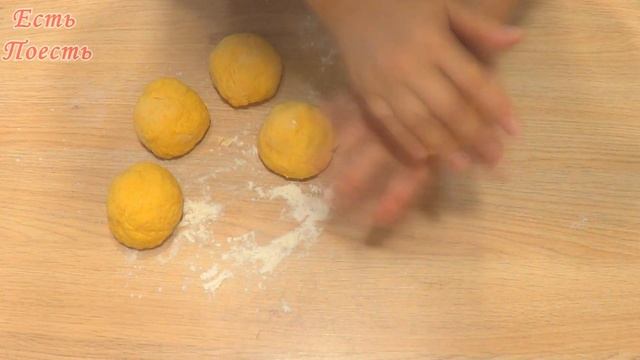 ?Нежнейшее творожно - тыквенное печенье или булочки. смотреть онлайн