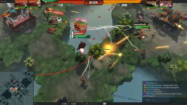 Airmech Strike 2v2 ProProProPro & HappyDeath Vs Sport87Recife & Python3 Map Duel смотреть онлайн