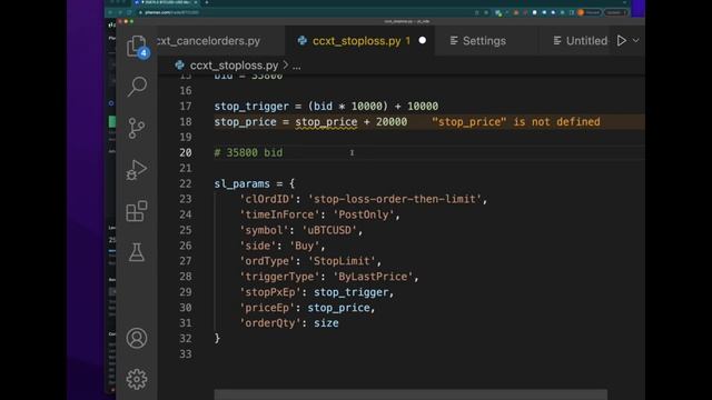 CCXT Tutorial - How to Create a STOP LOSS algorithmically (python & phemex) смотреть онлайн