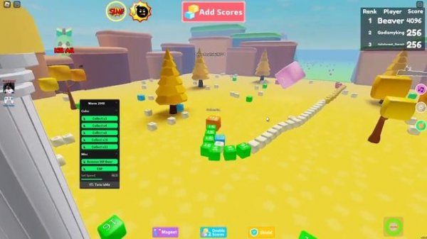Roblox Worm 2048 Script - Collect Cube | Speed | Free VipZone not patched!