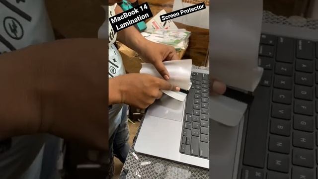 MacBook Pro 14 Lamination And Screen Protector Installation.