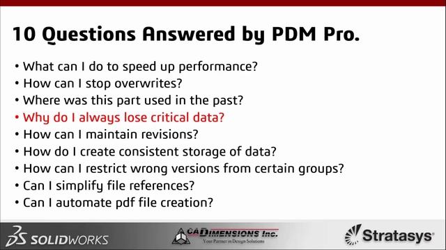 SOLIDWORKS PDM Professional Overview смотреть онлайн