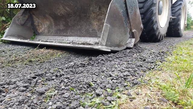 Hidromek vs лопаты и тачки. Ровные дороги в СНТ. смотреть онлайн