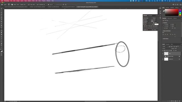 Photoshop - Draw Perfect Straight & Curved Lines [TIPS FOR SKETCHING WITH A MOUSE OR PEN TABLET] смотреть онлайн