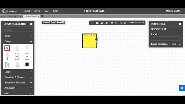 Beginner Tutorial-How to use Circuitverse Online Simulator Designing of AND gate Sub circuit design смотреть онлайн