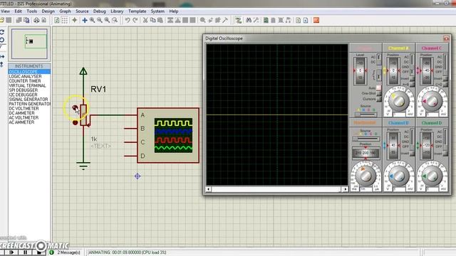 Tutorial : How to use Oscilloscope in Proteus? смотреть онлайн