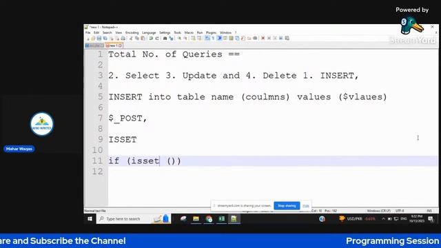 #PHP Coding Lecture | PHP Insert Query | How to Submit Data in Database PHP Database Lecture | CS61 смотреть онлайн