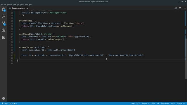 6.3 Building Angular 5 apps with Firebase - Chat Thread List смотреть онлайн