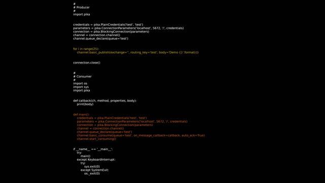 Python: очереди на RabbitMQ смотреть онлайн