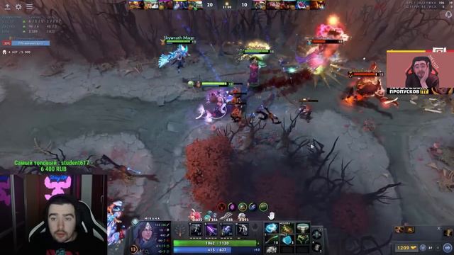 STRAY ПРОТИВ ПУДЖА 30 ЛВЛА НА МИРАНЕ 7.32 ! СТРЕЙ 4500 ММР ! carry mid dota 2 ! Лучшее со Стреем