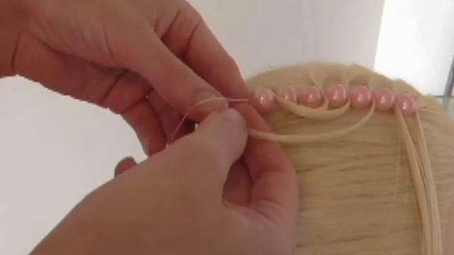 Жемчужная волна. Причёска с бусинами. Коса голливудская волна смотреть онлайн