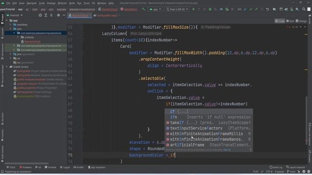 How to Make Lazy Column Item Selectable in Android Jetpack Compose смотреть онлайн