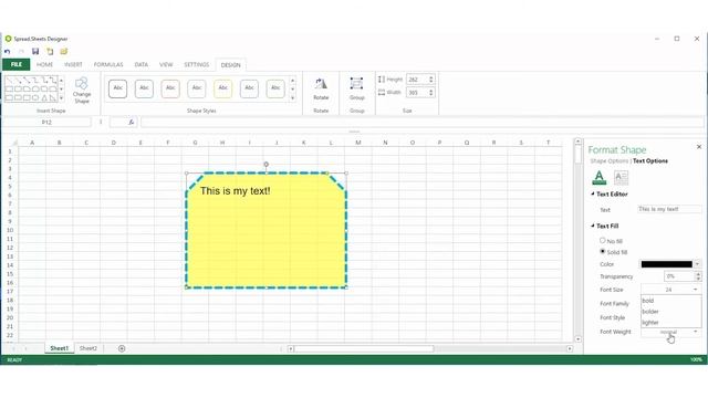 SpreadJS 12 | Built in and Custom Shapes | JavaScript Spreadsheet Components смотреть онлайн