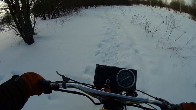 Февральский выезд на мотоцикле. смотреть онлайн