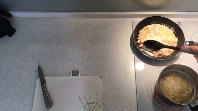 Фарфале с лососем