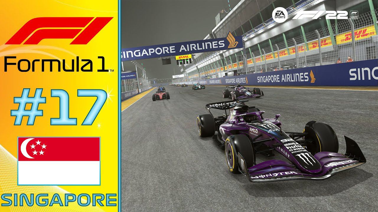 F1 22: ЭТАП 17. СИНГАПУР! 100% ДИСТАНЦИИ. смотреть онлайн