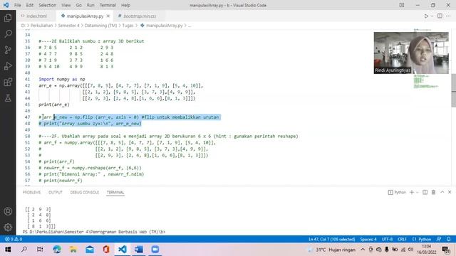 Modul 1_Manipulasi Array Menggunakan Numpy смотреть онлайн