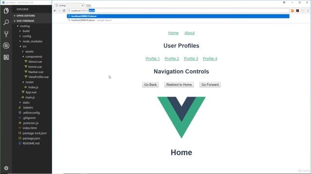 4. The Vue Router 8 Hash vs History Mode смотреть онлайн