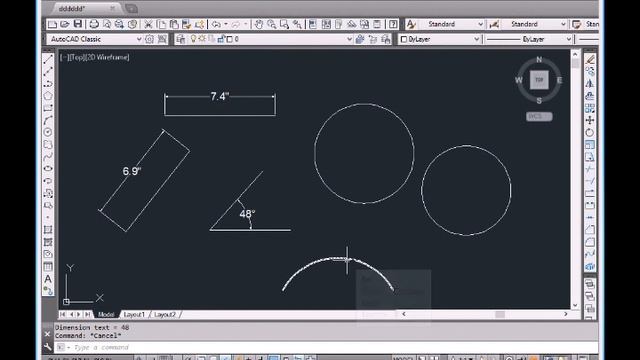 AutoCAD 2014 Creating general dimensions #16 AutoCAD Dimensions: Setting up a new dimension style. смотреть онлайн