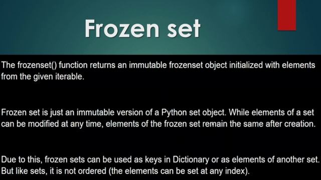 python datatypes |Class 6- Froze set topic |Clear explanation in Telegu смотреть онлайн