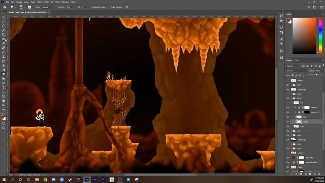 Level Design concept for YAKO: a 2D platformer game - TIMELAPSE смотреть онлайн
