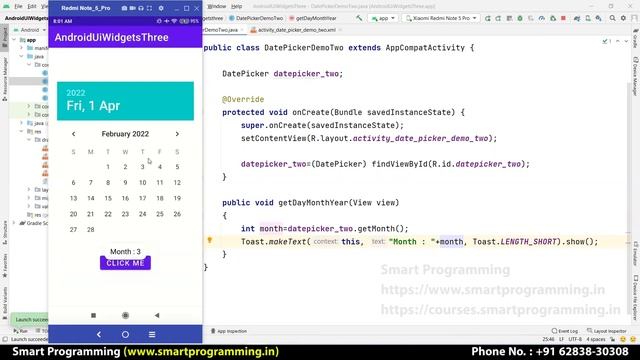 ImageButton, ImageView, RatingBar, DatePicker, TimePicker (Android UI Widgets) | Android Tutorials смотреть онлайн