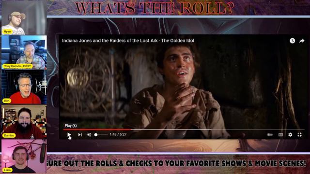 What's The Roll: Indiana Jones, Raiders Of The Lost Ark -Idol Scene