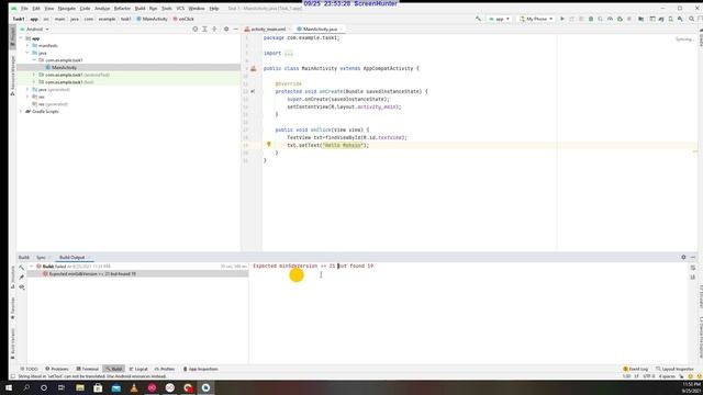 Adding code to a Button Click in Android Studio (Java ) смотреть онлайн