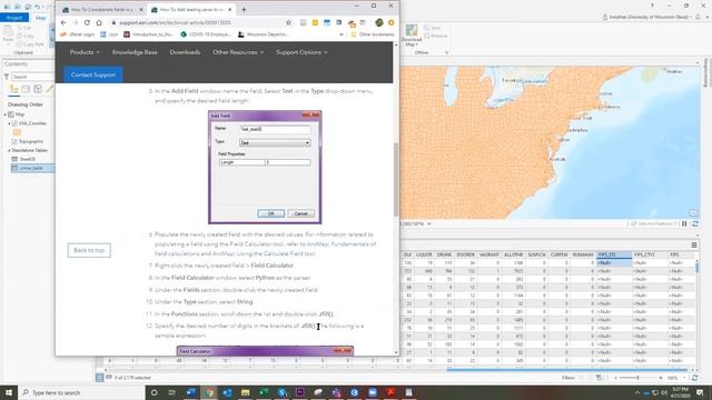 Using field calculator and a python expression to combine fields in an attribute table in ArcGIS Pr смотреть онлайн
